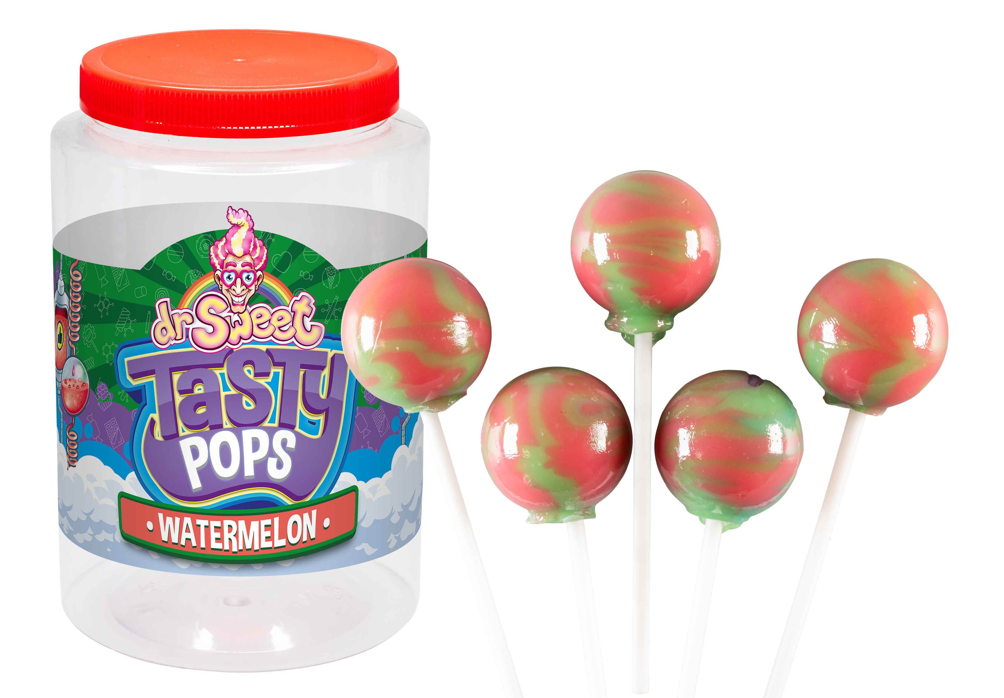 Dr. Sweet Tasty Pop Pastèque 28 gr.
