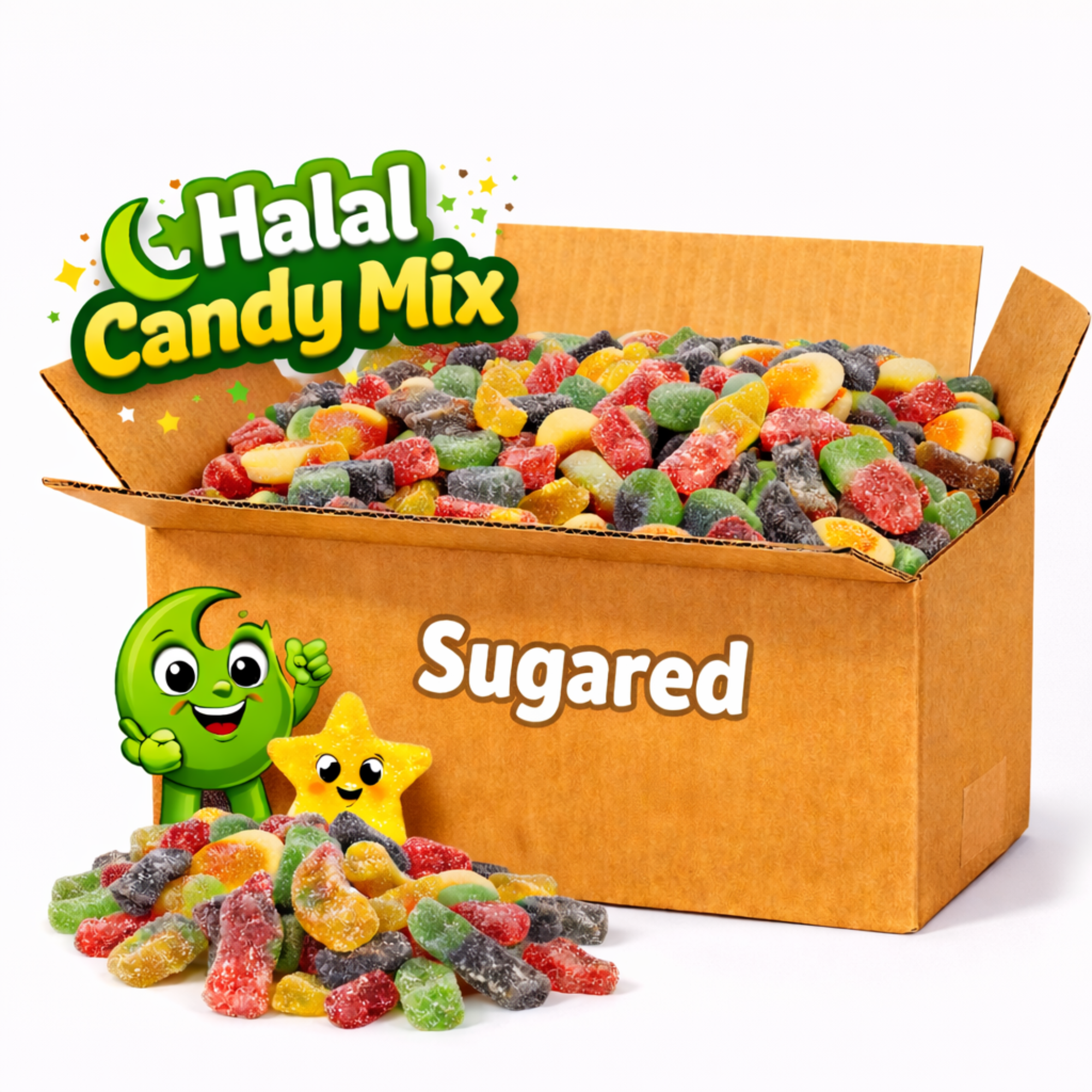 Boîte de Bonbons Halal Sucrés