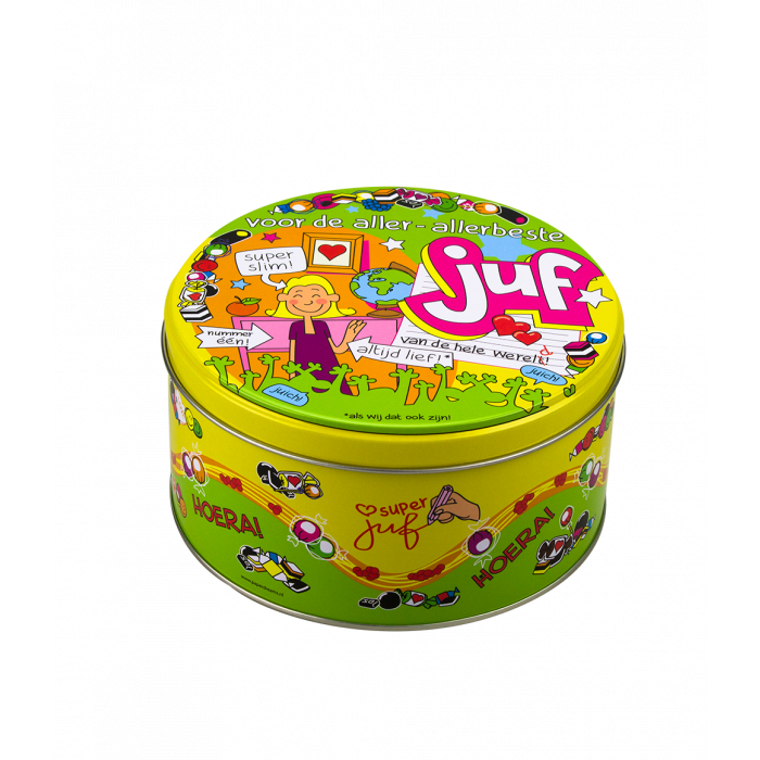 Boîte à bonbons garnie Maîtresse et 500 g