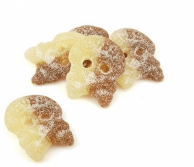 Bubs Têtes de mort acidulées au cola 250 g