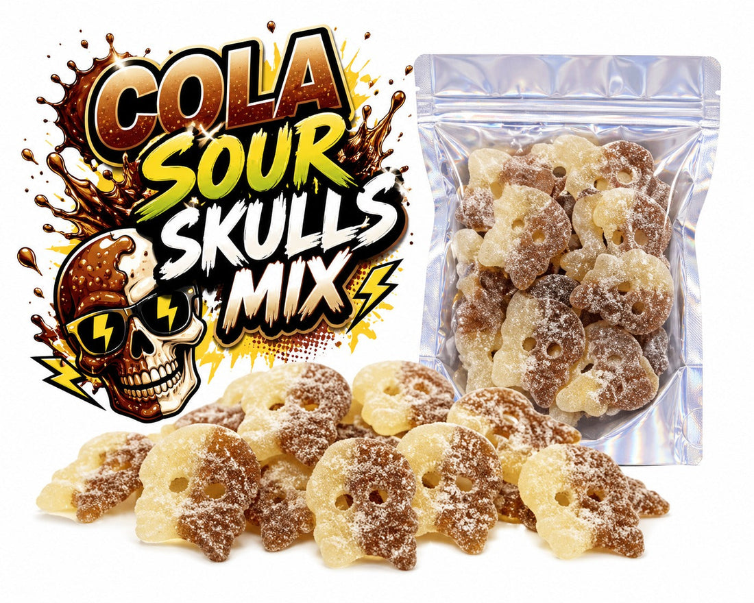 Bubs Têtes de mort acidulées au cola 250 g