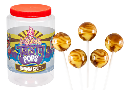 Dr. Sweet Tasty Pop Bananasplit 70 pièces