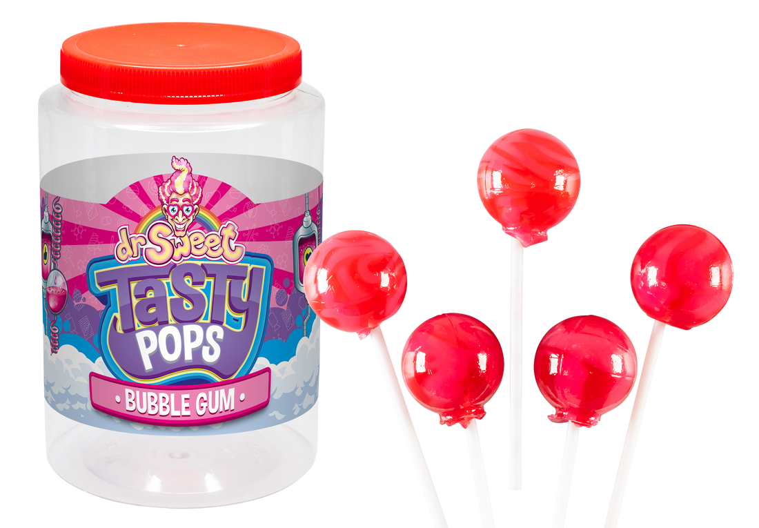 Dr. Sweet Tasty Pop Chewing-gum 28 gr
