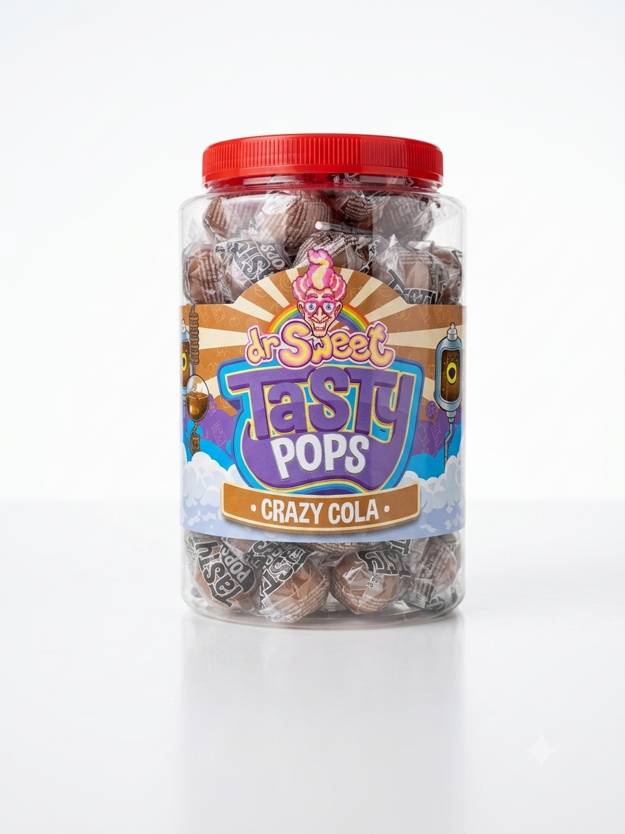 Dr. Sweet Tasty Pop Crazy Cola 70 pièces