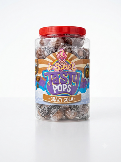 Dr. Sweet Tasty Pop Crazy Cola 70 pièces