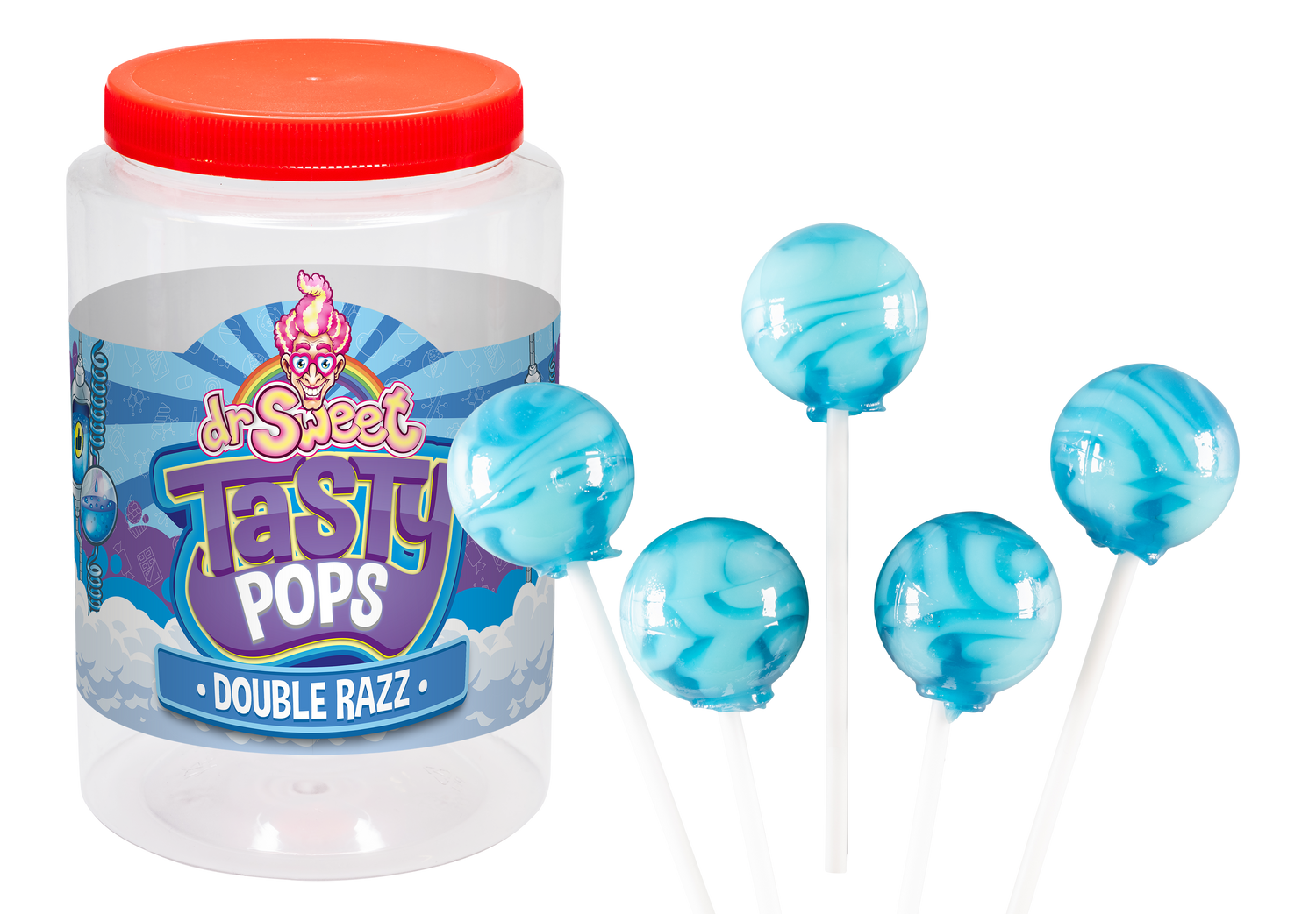 Dr. Sweet Tasty Pop Double Framboise 28 gr.