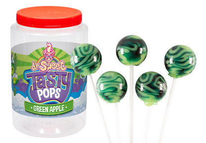 Dr. Sweet Tasty Pop Pomme verte 70 pièces