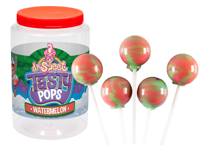 Dr. Sweet Tasty Pop Pastèque 70 pièces