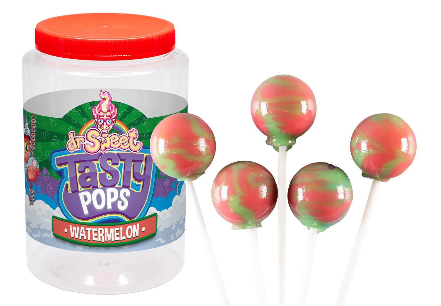 Dr. Sweet Tasty Pop Pastèque 28 gr.