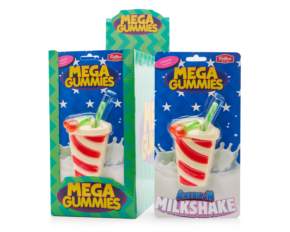 Mega Gummies Milkshake américain 120 g