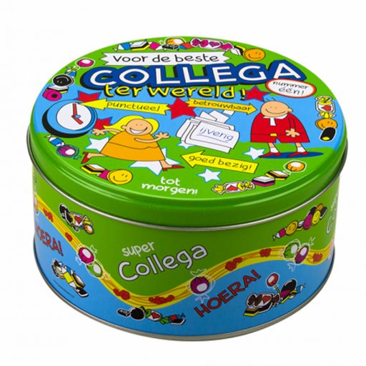 Boîte à bonbons garnie Collègue et 500 g