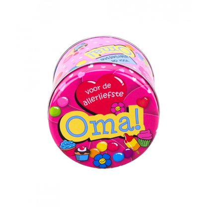 Boîtes à bonbons garnies - Oma en 250 grammes