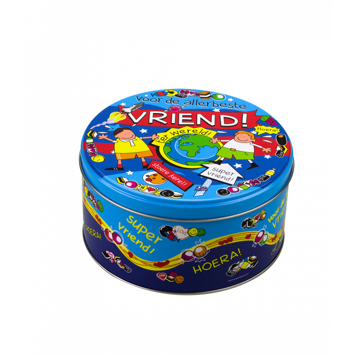 Boîte à bonbons garnie Ami et 500 grammes
