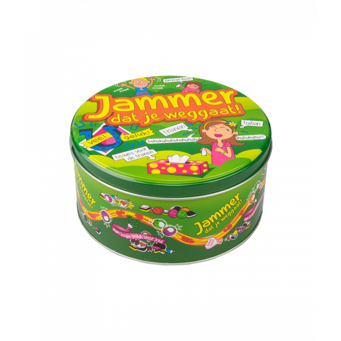 Boîte à bonbons garnie Dommage que tu partes et 500 g