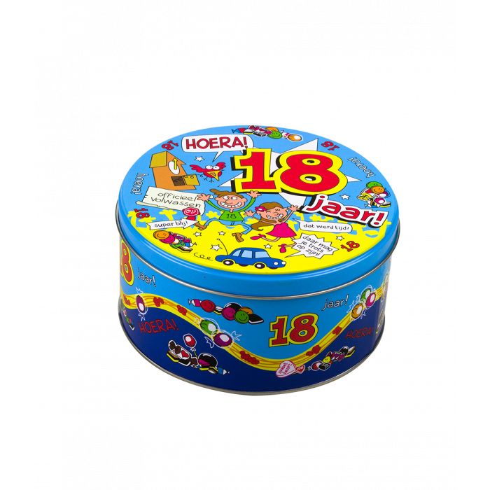Bonbonnière garnie 18 ans - 500 grammes