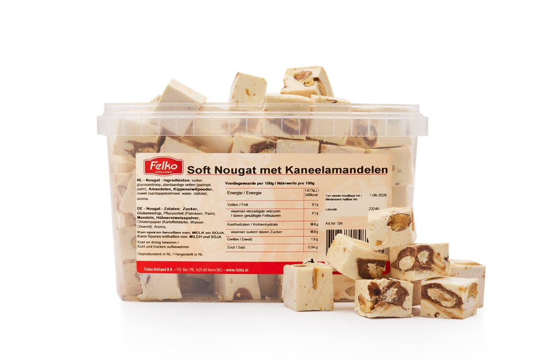 Soft nougat aux amandes à la cannelle 1,5 kg