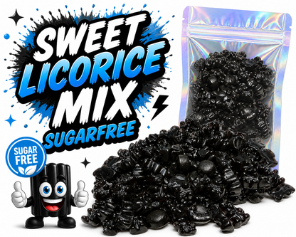 Mix de réglisse sucrée sans sucre