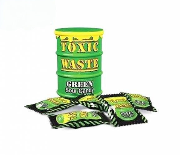 Toxic Waste Green Sour Candy Drum 42 g